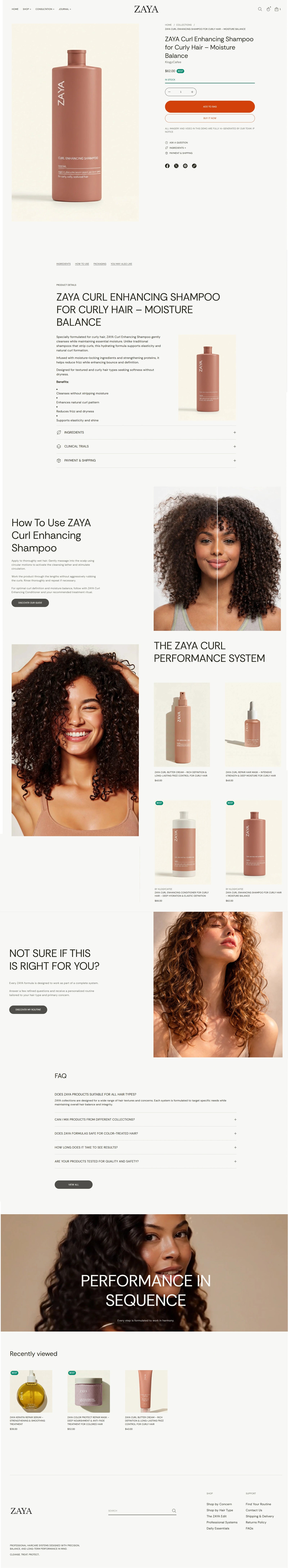 ZAYA Product Experience